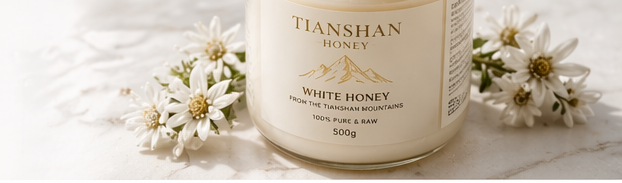 Tianshan white honey jar product shot